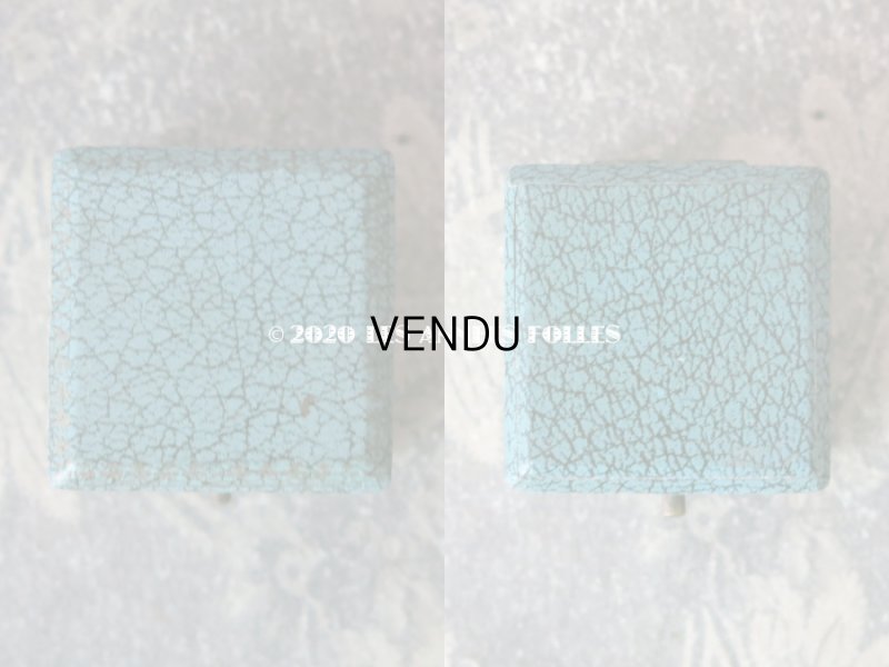 画像6: 【10周年セール対象外】 アンティーク ジュエリーボックス 金彩入り リングボックス ブルー