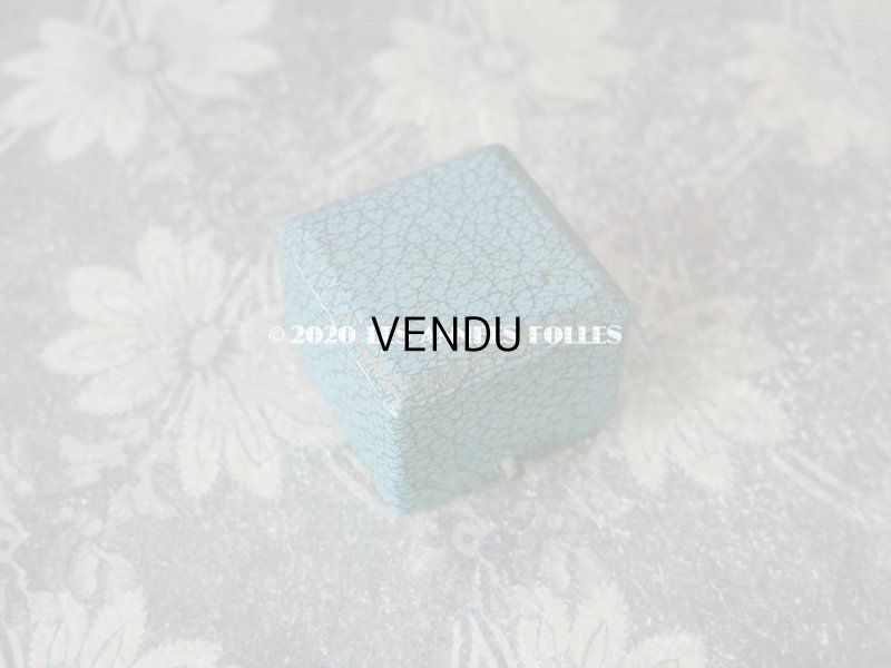 画像5: 【10周年セール対象外】 アンティーク ジュエリーボックス 金彩入り リングボックス ブルー