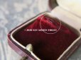 画像8: 【10周年セール対象外】　アンティーク 本革製 ジュエリーボックス 金彩入り リングボックス ボルドー