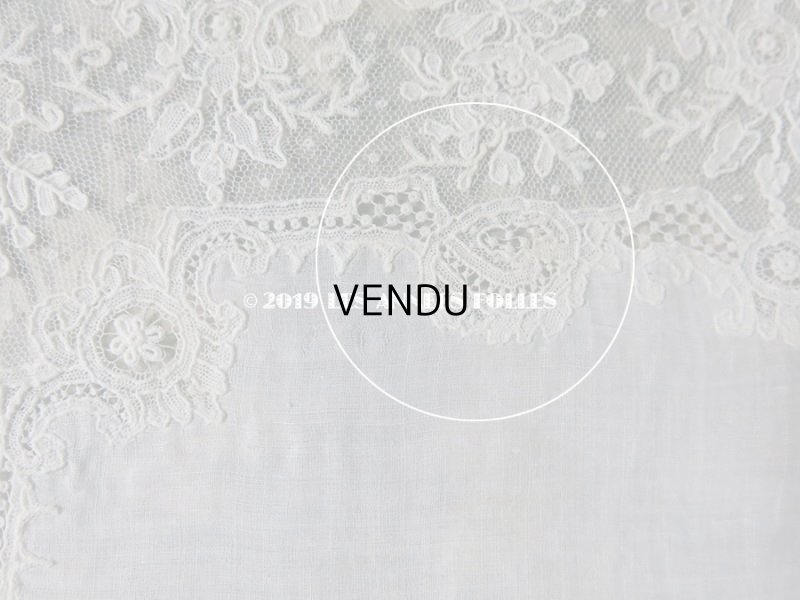 画像17: アンティーク ポワンドガーズ 結婚式のハンカチ 『ポワン・ド・ガーズ』