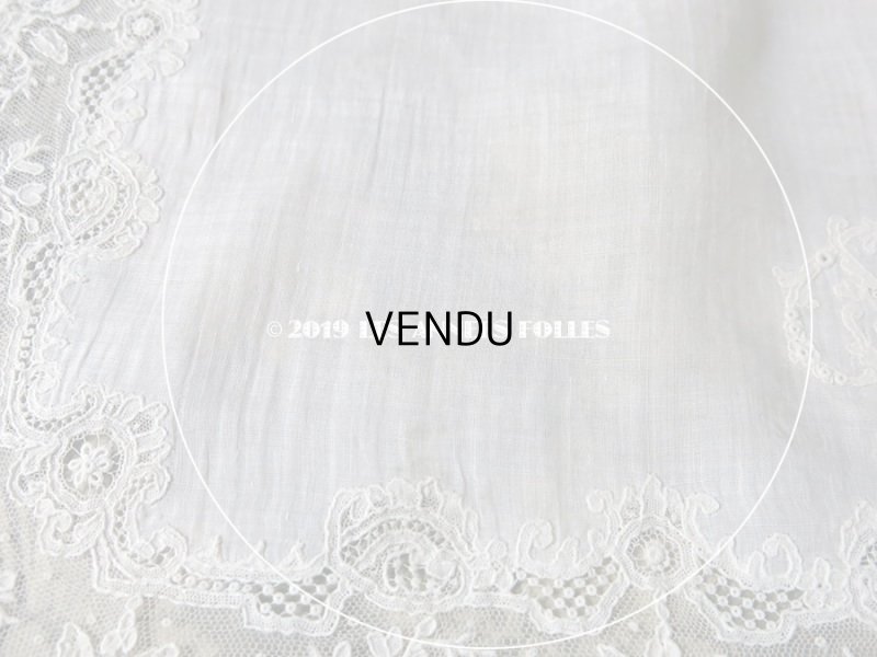 画像19: アンティーク ポワンドガーズ 結婚式のハンカチ 『ポワン・ド・ガーズ』