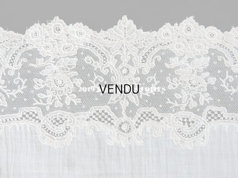 画像12: アンティーク ポワンドガーズ 結婚式のハンカチ 『ポワン・ド・ガーズ』