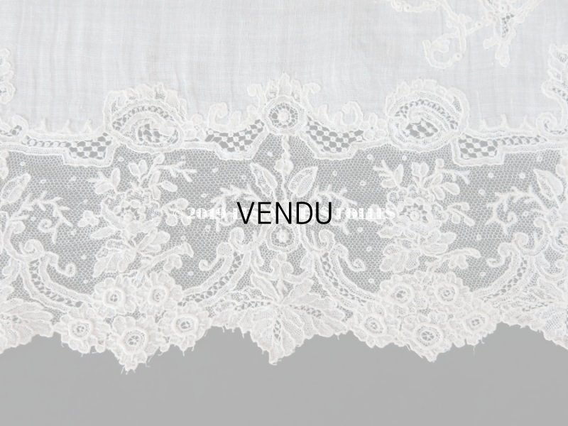 画像11: アンティーク ポワンドガーズ 結婚式のハンカチ 『ポワン・ド・ガーズ』