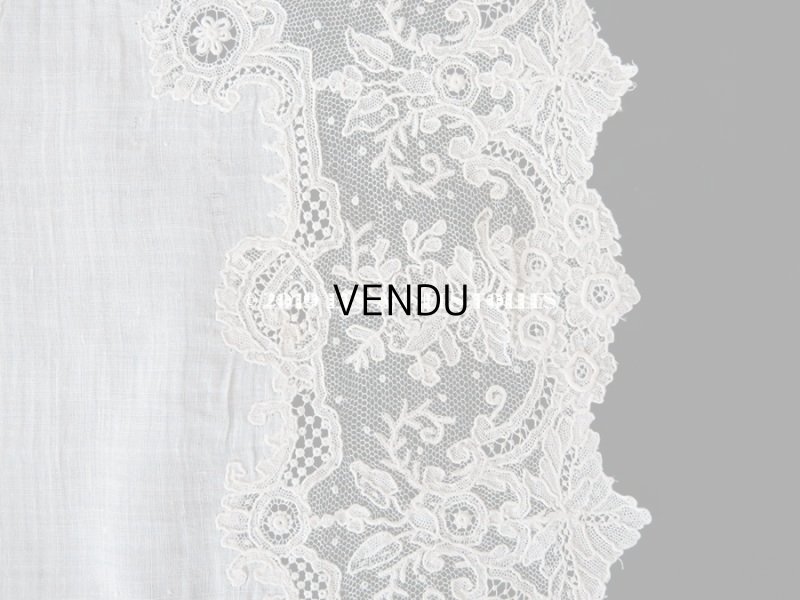 画像14: アンティーク ポワンドガーズ 結婚式のハンカチ 『ポワン・ド・ガーズ』