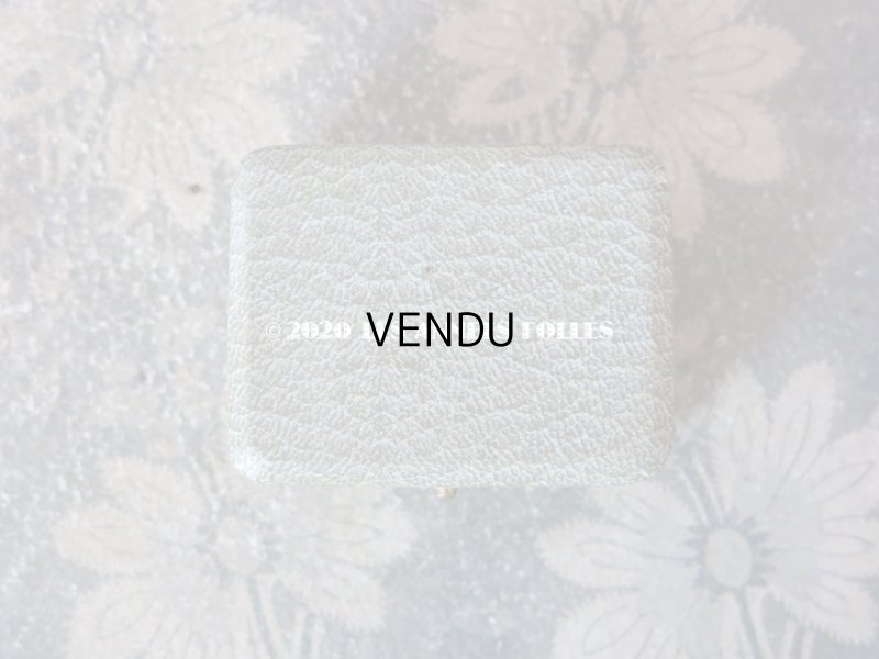 画像3: アンティーク 金彩入り ジュエリーボックス  ピアス用 淡いブルーグレー