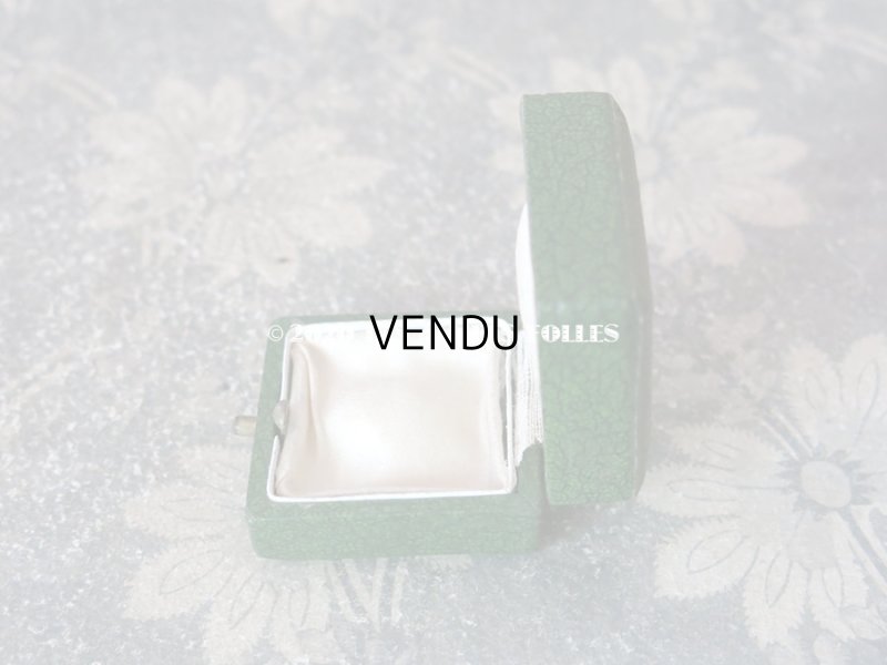 画像9: アンティーク 小さなジュエリーボックス 金彩入り グリーン