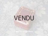 アンティーク ジュエリーボックス 金彩入り リングボックス グレナディンレッド