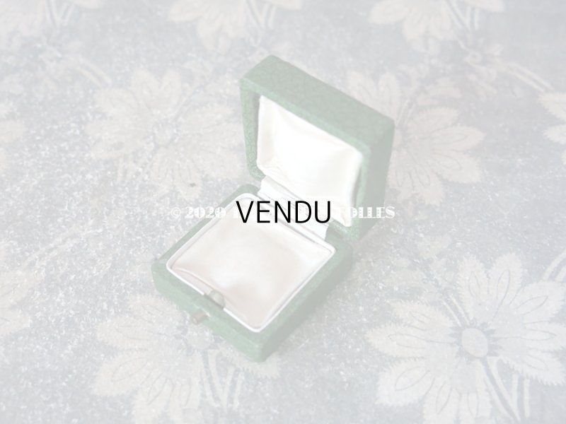 画像6: アンティーク 小さなジュエリーボックス 金彩入り グリーン