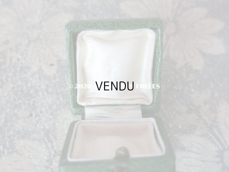 画像8: アンティーク 小さなジュエリーボックス 金彩入り グリーン