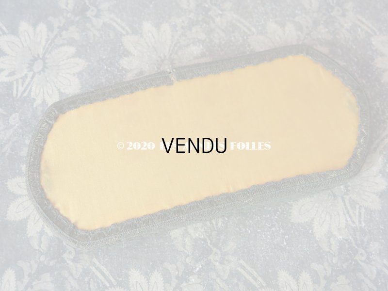 画像13: 1920年代 アンティーク 大きな薔薇のロココトリム&レースのボックス トレー付き