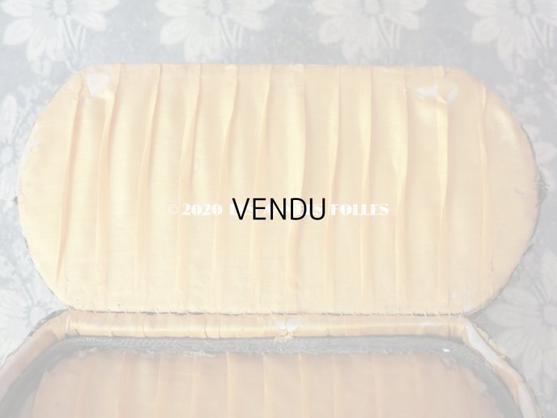 画像11: 1920年代 アンティーク 大きな薔薇のロココトリム&レースのボックス トレー付き