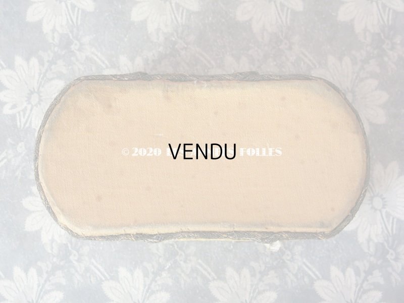 画像4: 1920年代 アンティーク 大きな薔薇のロココトリム&レースのボックス トレー付き