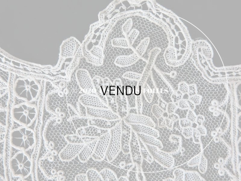 画像6: 19世紀末 アンティーク ニードルレース ポワンドローズの袖飾りのセット ポワンドガーズ 【ポワン・ド・ガーズ】 【ポワン・ド・ローズ】 