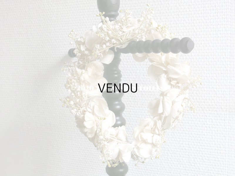 画像4: アンティーク 薔薇の花冠 オフホワイト 布花のヘッドリース ティアラ