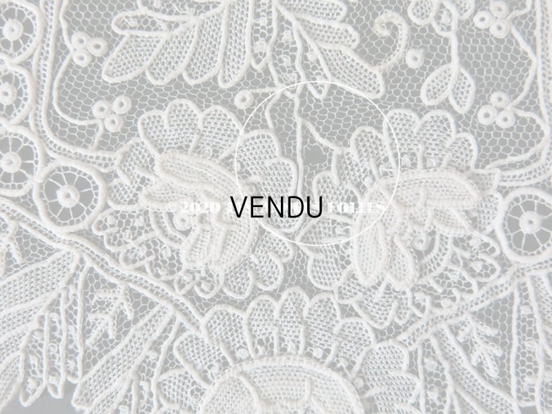 画像3: 19世紀末 アンティーク ニードルレース ポワンドローズの袖飾りのセット ポワンドガーズ 【ポワン・ド・ガーズ】 【ポワン・ド・ローズ】 