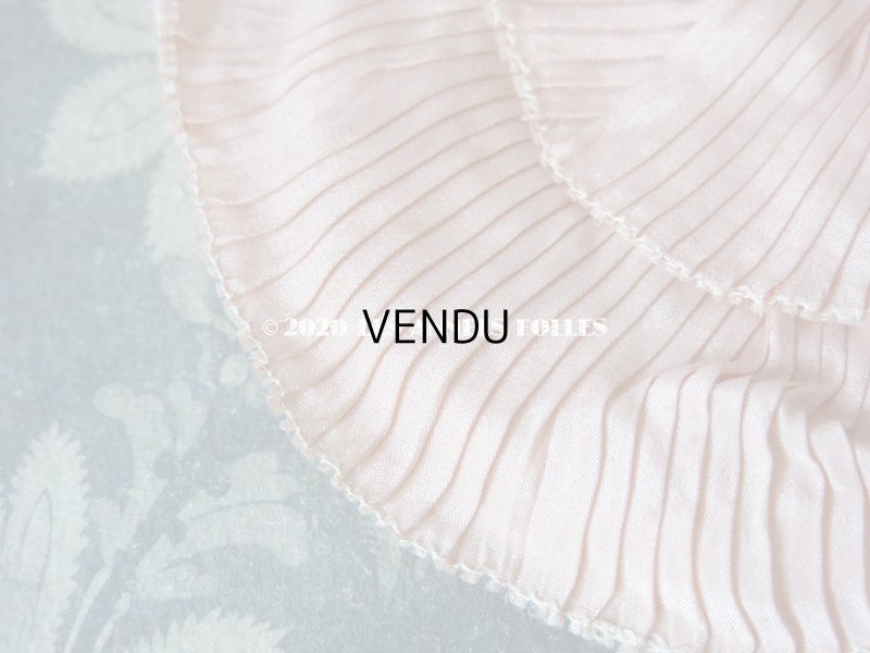 画像4: 1920年代 アンティーク オモニエール  ピンクの薔薇のロココモチーフ付