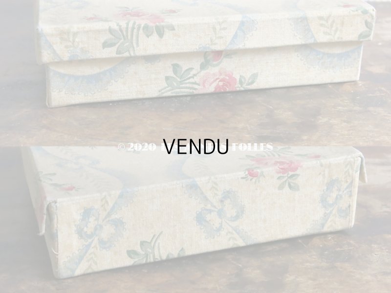 画像8: アンティーク ルーブル百貨店の糸箱 カルトナージュボックス FIL SUR CARTES QUALITE EXTRA - AU LOUVRE PARIS -