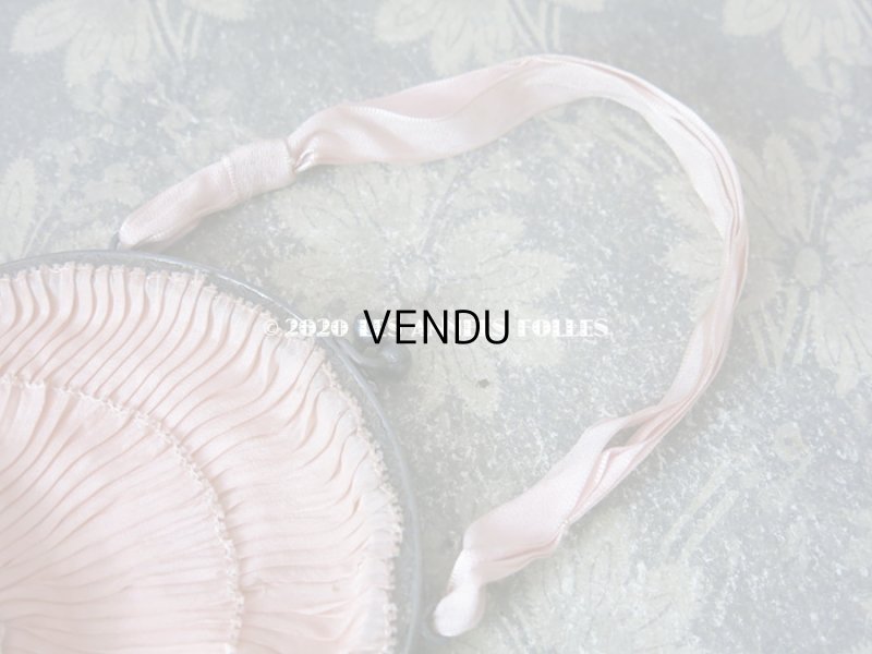 画像8: 1920年代 アンティーク オモニエール  ピンクの薔薇のロココモチーフ付