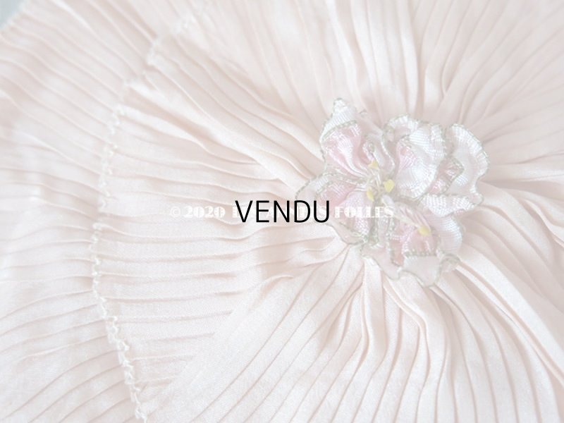 画像3: 1920年代 アンティーク オモニエール  ピンクの薔薇のロココモチーフ付