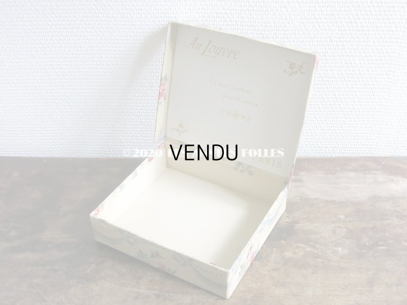 画像6: アンティーク ルーブル百貨店の糸箱 カルトナージュボックス FIL SUR CARTES QUALITE EXTRA - AU LOUVRE PARIS -