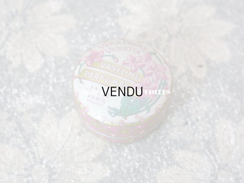 画像2: 1900年代 アンティーク 菫のワセリン缶 VERA PRIMA VIOLETTA VASELINE PARFUMEE - JAMY PARIS -