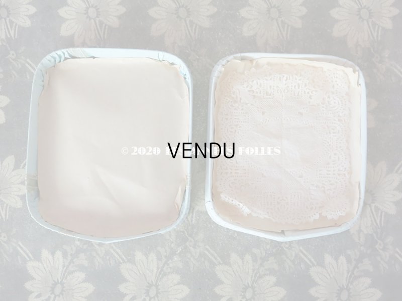 画像4: 1903年 アンティーク リボンが結ばれた バテムのお菓子箱 パウダーブルー