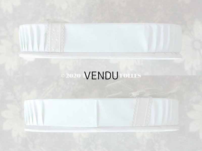 画像6: 1903年 アンティーク リボンが結ばれた バテムのお菓子箱 パウダーブルー