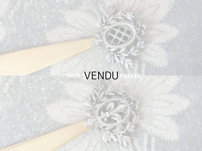 画像5: 19世紀末 アンティーク レタリングセット 百合の紋章 ペン軸 & シーリングスタンプ ＆レターオープナー・ブックマーク