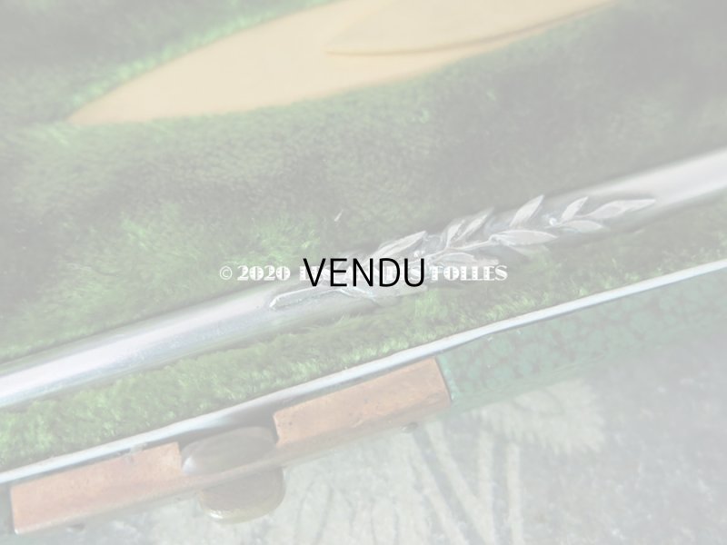 画像9: 19世紀末 アンティーク レタリングセット 百合の紋章 ペン軸 & シーリングスタンプ ＆レターオープナー・ブックマーク