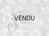 アンティーク 薄紫の布花 コサージュ