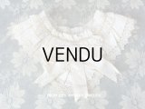 1900年代 アンティーク 付け襟 レース＆シルクリボン