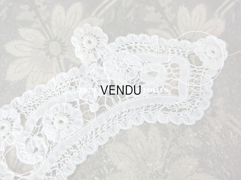 画像4: アンティーク ドール用 デュシェスレースの付け襟