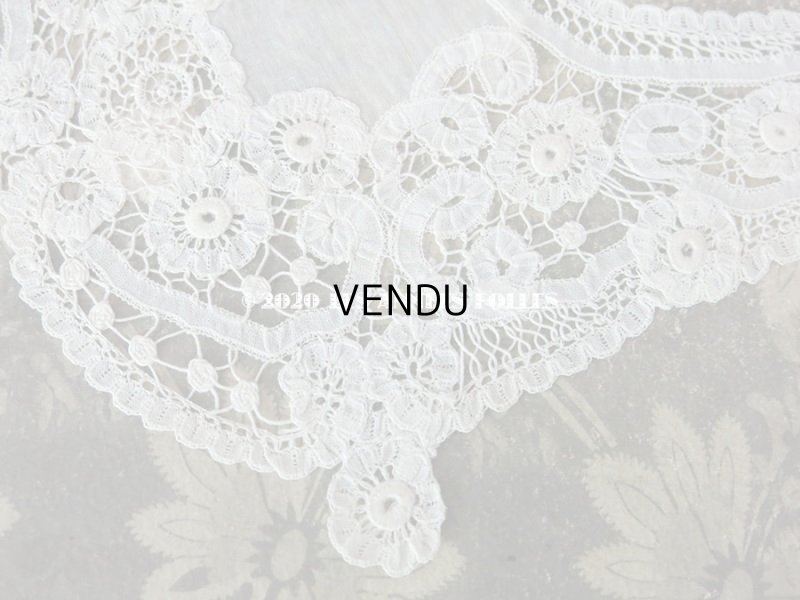 画像6: アンティーク ドール用 デュシェスレースの付け襟