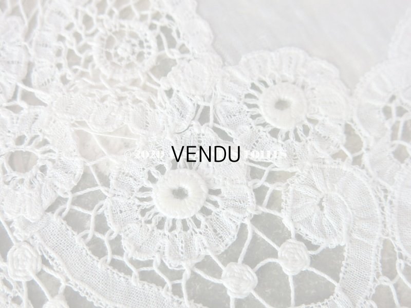 画像8: アンティーク ドール用 デュシェスレースの付け襟