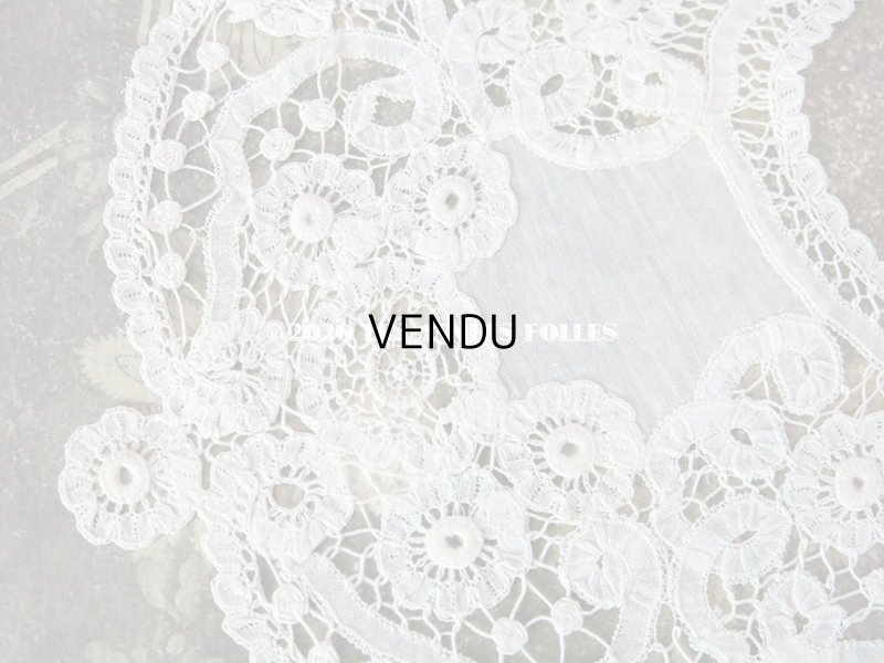 画像7: アンティーク ドール用 デュシェスレースの付け襟