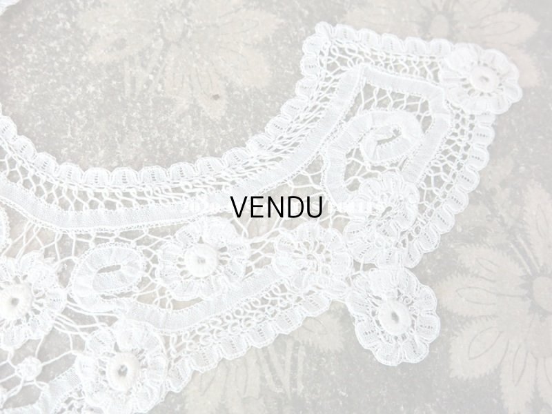 画像3: アンティーク ドール用 デュシェスレースの付け襟