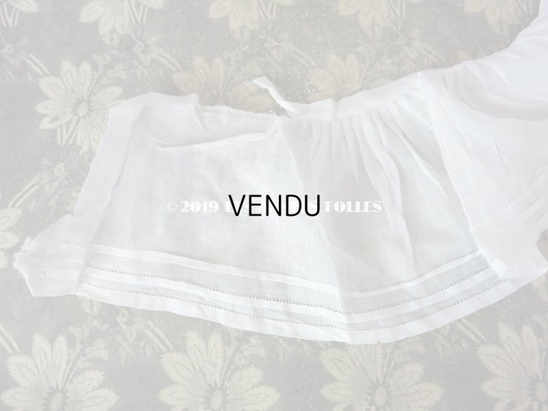 画像3: 1900年代 アンティーク  幅広 ホワイトのフリル ドレスの裾  95cm 
