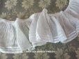 画像1: 1900年代 アンティーク  幅広 ホワイトのフリル ドレスの裾  95cm  (1)