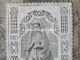 画像2: アンティーク  初聖体のカニヴェ  ホーリーカード コミュ二オンの少女 レースの透かし模様 (2)