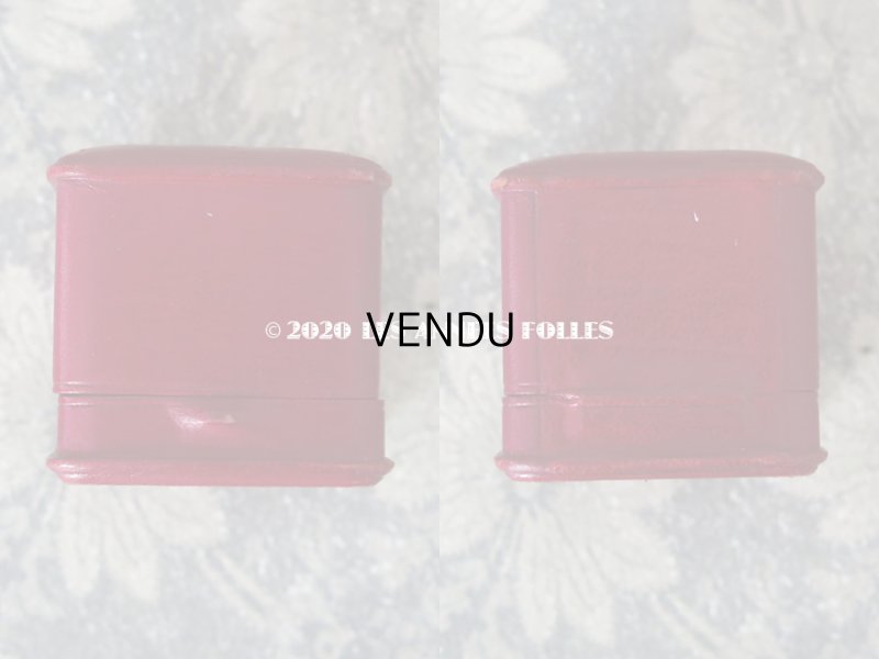 画像5: アンティーク 本革製 ジュエリーボックス  リングボックス  スモーキーレッド