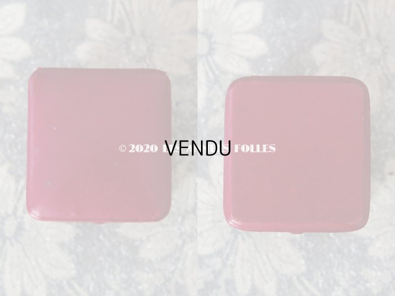 画像4: アンティーク 本革製 ジュエリーボックス  リングボックス  スモーキーレッド