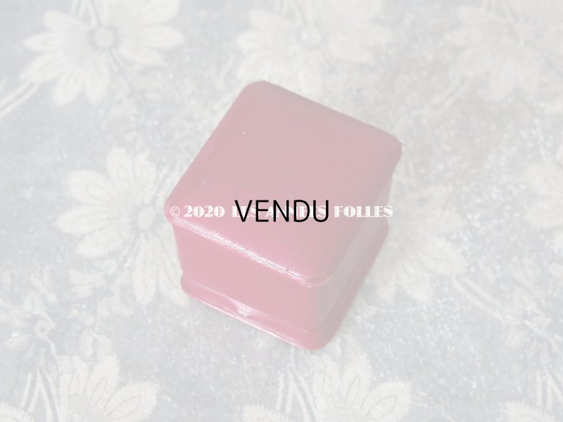 画像3: アンティーク 本革製 ジュエリーボックス  リングボックス  スモーキーレッド