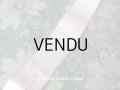 アンティーク シルク製 淡いピンクのリボン リボン柄＆ピンストライプ