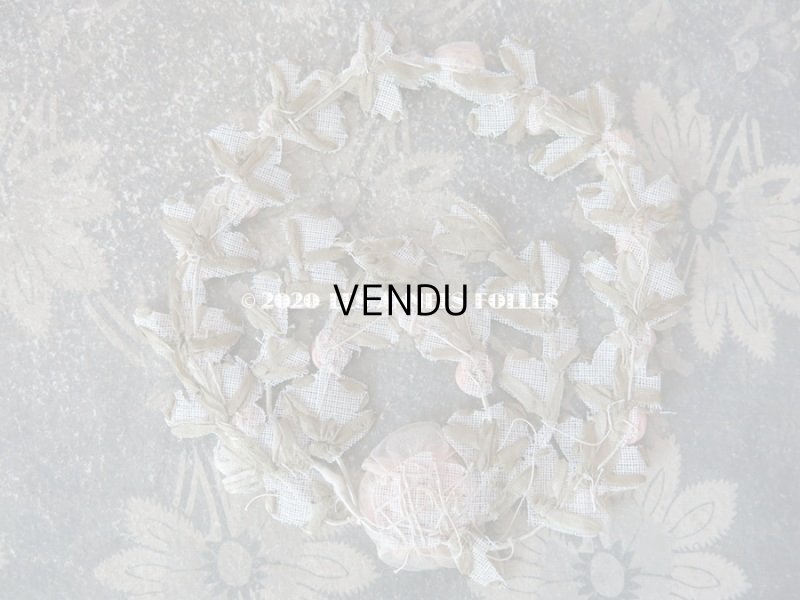 画像13: アンティーク シルク製 シルクシフォンの淡いピンクの薔薇 大きなロココモチーフ (L)