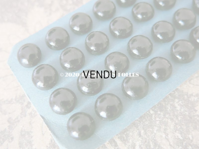 画像5: 未使用 アンティーク シューボタン 9mm 黒 12ピースのセット