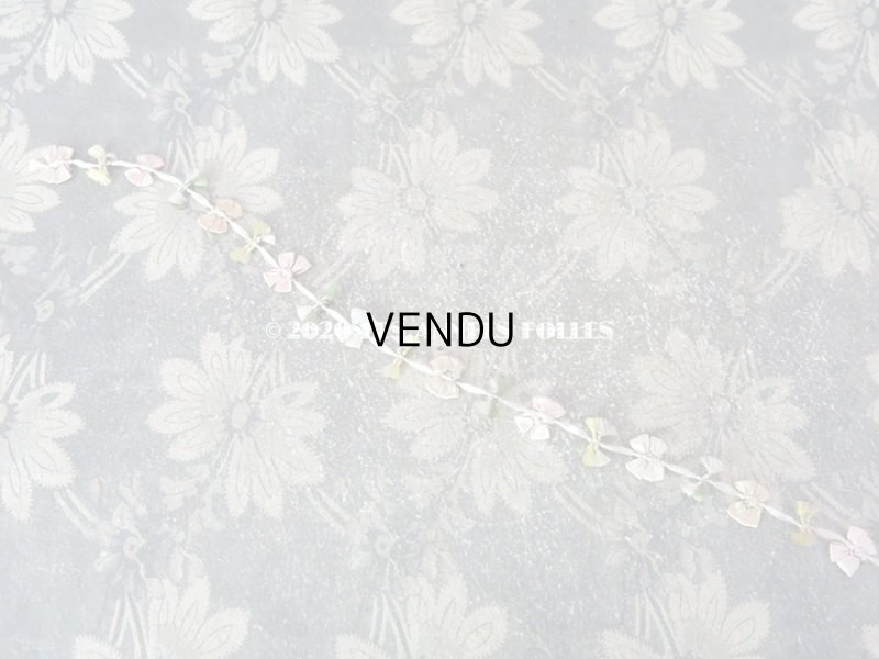 画像3: アンティーク シルク製 リボンのロココトリム パウダーカラー ロココリボン