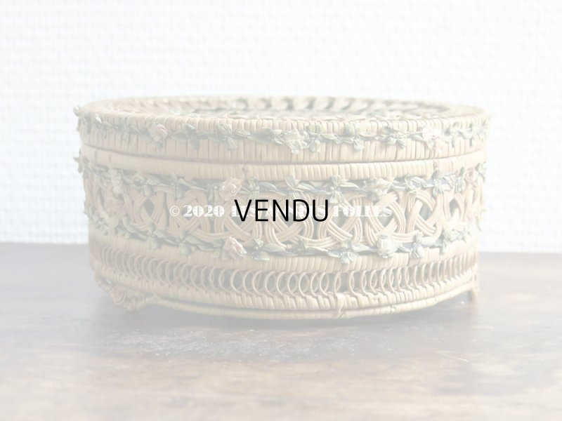 画像9: 1900年代 アンティーク  ロココトリム付きパニエ チョコレート箱  『ショコラ・フランソワ・マルキ』  - CHOCOLAT FRANCOIS MARQUIS PARIS -