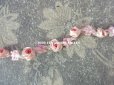 画像3: アンティーク 淡いピンクの薔薇のロココトリム  ロココリボン 39cm