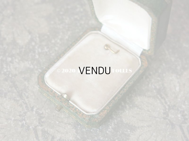 画像8: アンティーク ペンダント用 ジュエリーボックス 金彩入り グリーン 