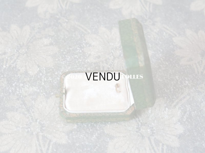 画像7: アンティーク ペンダント用 ジュエリーボックス 金彩入り グリーン 